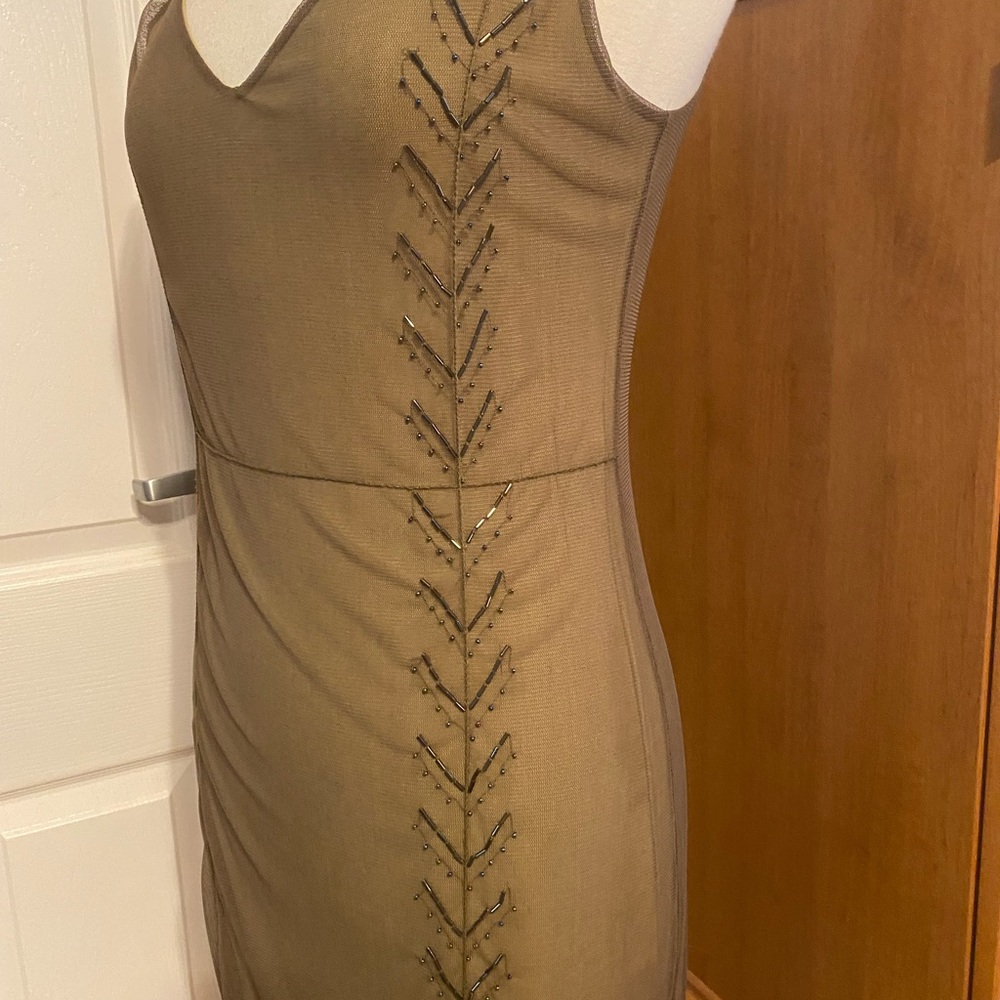 Leon Max Max Studio Limited edition Cocktail dress olive mesh